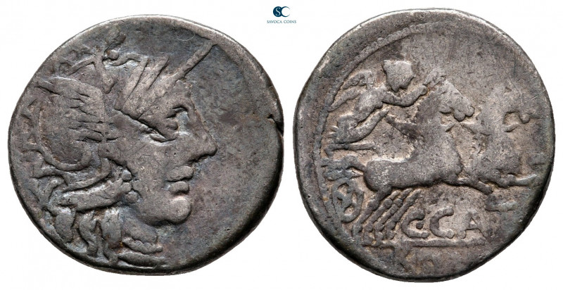 C. Porcius Cato 123 BC. Rome
Denarius AR

18 mm, 3,81 g



nearly very fi...
