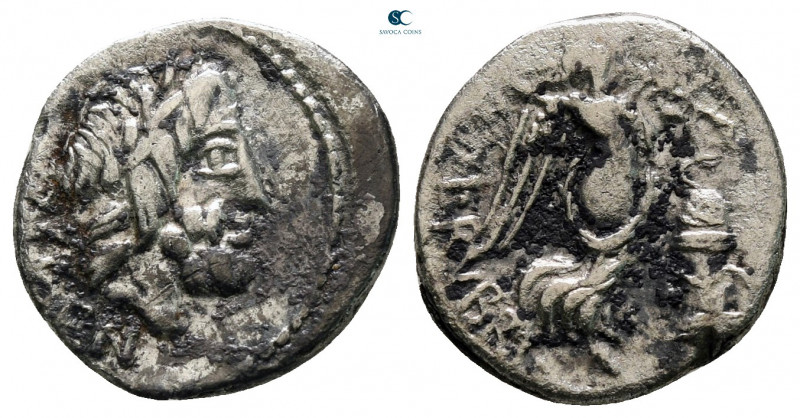 L. Rubrius Dossenus 87 BC. Rome
Quinarius AR

14 mm, 1,73 g



very fine