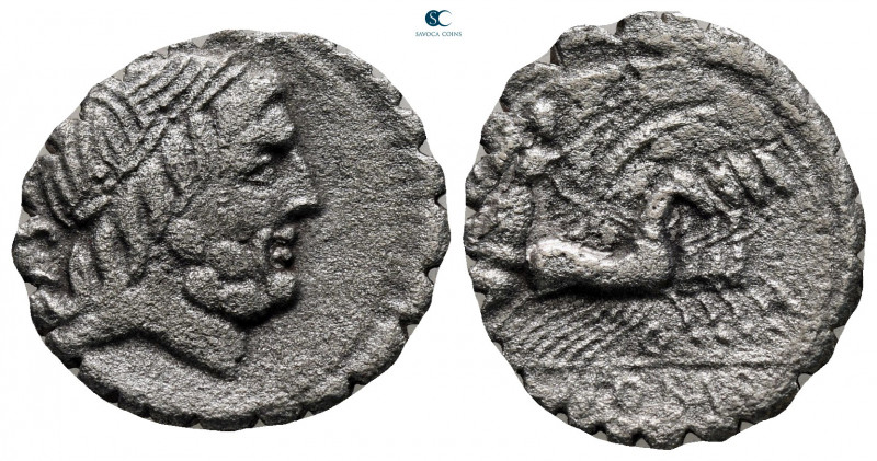 Q. Antonius Balbus 83-82 BC. Rome
Serrate Denarius AR

18 mm, 2,96 g



n...