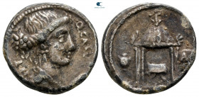 L. Cassius Longinus 55 BC. Rome. Denarius AR