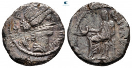 C. Clodius Vestalis 41 BC. Rome. Denarius AR