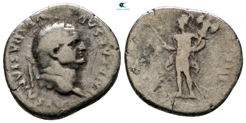 Vespasian AD 69-79. Rome
Denarius AR

19 mm, 2,26 g



fine