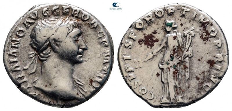 Trajan AD 98-117. Rome
Denarius AR

18 mm, 3,32 g



nearly very fine