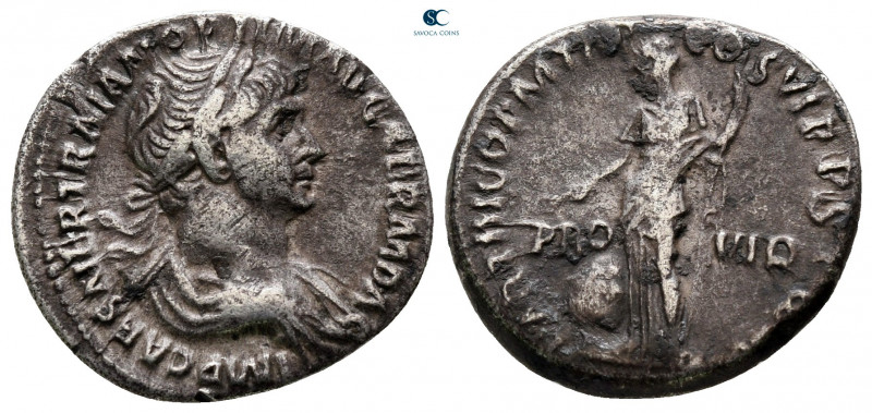 Trajan AD 98-117. Rome
Denarius AR

18 mm, 3,11 g



very fine