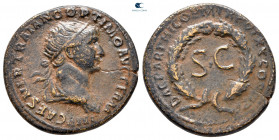 Trajan AD 98-117. From the Tareq Hani collection. Rome. Semis Æ