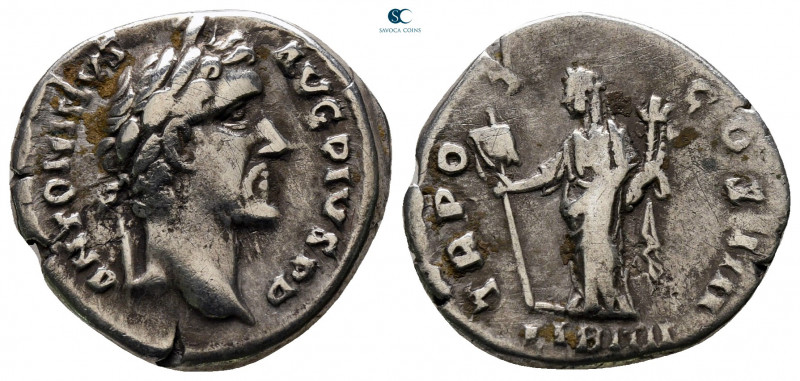Antoninus Pius AD 138-161. Rome
Denarius AR

19 mm, 3,04 g



very fine
