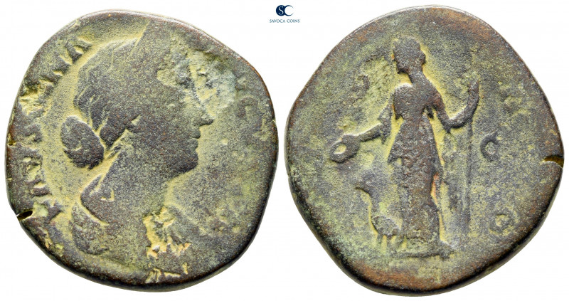 Faustina II AD 147-175. From the Tareq Hani collection. Rome
Sestertius Æ

30...