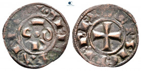 Conrad I AD 1250-1254. Brindisi. Denaro Ae