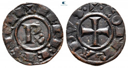 Conrad I AD 1250-1254. Kingdom of Sicily. Messina . Denaro Ae