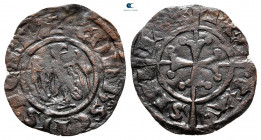 Conrad II (Conradin) AD 1254-1258. Kingdom of Sicily. Messina. Denaro Ae