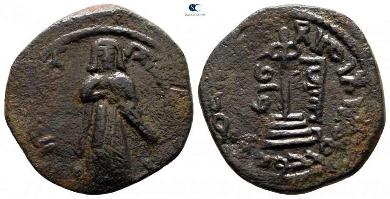 Abd al-Malik ibn Marwan AH 685-708. From the Tareq Hani collection.. Qinnasrin ...