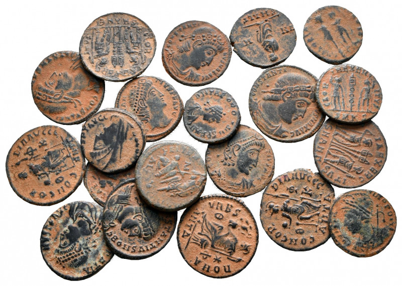 Lot of ca. 20 roman bronze coins / SOLD AS SEEN, NO RETURN!

very fine