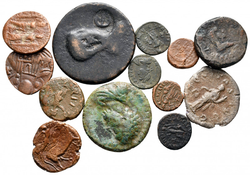 Lot of ca. 13 ancient bronze coins / SOLD AS SEEN, NO RETURN! 

nearly very fi...