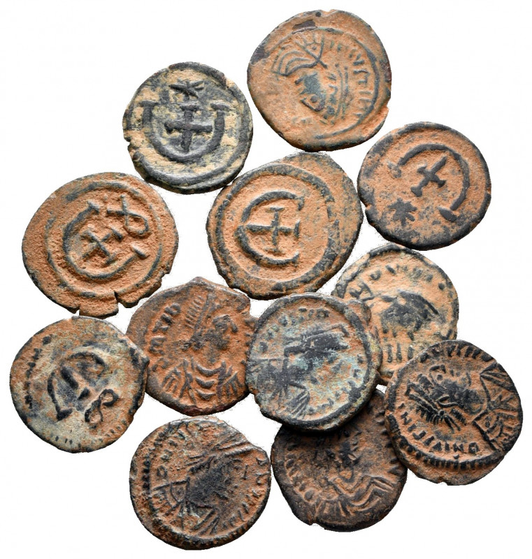 Lot of ca. 12 byzantine bronze coins / SOLD AS SEEN, NO RETURN!

very fine