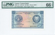 GREECE: 250 Mils (1.9.1979) in blue on multicolor unpt with fruits at left and Arms at right. S/N: "P/68 015486". WMK: Eagles head. Printed by BWC (wi...