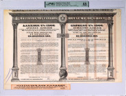 GREECE: "ΒΑΣΙΛΕΙΟΝ ΤΗΣ ΕΛΛΑΔΟΣ / ROYAME DE GRECE" bond certificate for 1 share (No. 014231) of 100 Drachmas, issued in Athens on 15/28.10.1901. Inside...