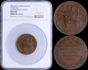 GREECE: Bronze medal (1896 dated) commemorating the 1st Olympics in Athens. Obv: Personification of Victory. Rev: Inscription "ΔΙΕΘΝΕΙΣ ΟΛΥΜΠΙΑΚΟΙ ΑΓΩ...