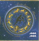 BELARUS: 20 Roubles (2013) in silver (0,925) from the Zodiac series / Aquarius. Sun and Moon below national Arms on obverse. Aquarius and zodiac circl...