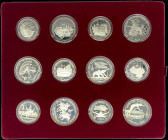 RUSSIA: Complete set of 28 Proof coins from 1980 Olympics series composed of 4x 5 Roubles (1977) (Y 145/148), 4x 5 Roubles (1978) (Y 154/157), 2x 5 Ro...