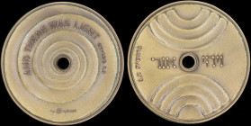 ISRAEL: Unique Bronze State Medal ("And There Was Light") engraved by Yaacov Agam (1984). Issued by Israel Government Coins and Medals Corp. Diameter:...