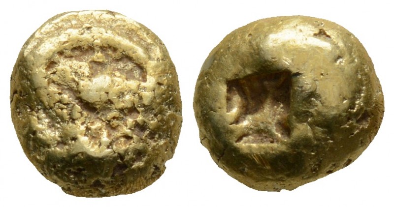 Greek
Ionia, Uncertain. Circa 650-600 BC.
EL Hekte – Sixth Stater (9,5 mm, 2.7...