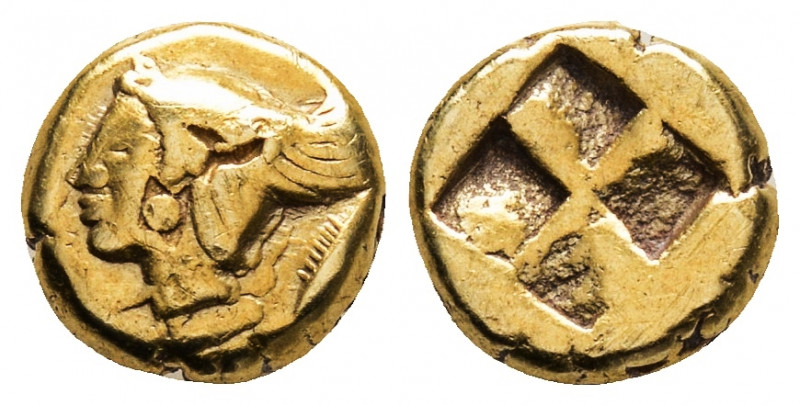Greek
Mysia, Kyzikos. Circa 550-500 BC. 
EL Hemihekte - 1/12 Stater.(8,2 mm, 1,2...
