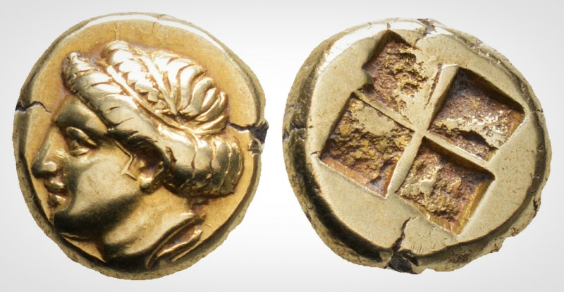 Greek
İonia, Phokaia. (Circa 478-387 BC)
EL Hekte (10,05 mm, 2.54 g)
Young fe...