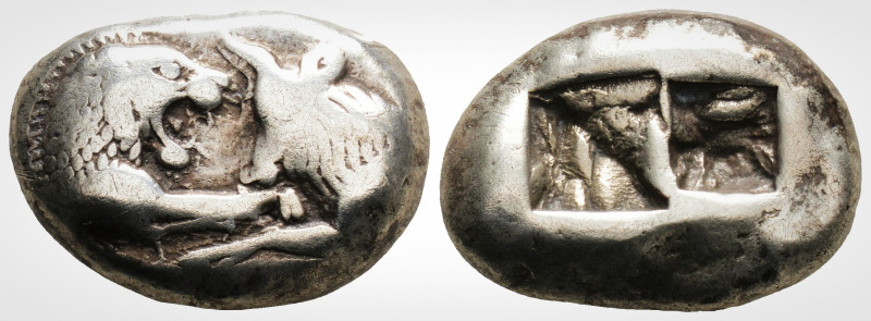 Greek
KINGS of LYDIA. Kroisos. (Circa 564/53-550/39 BC)
AR Stater (21.mm, 10.5...