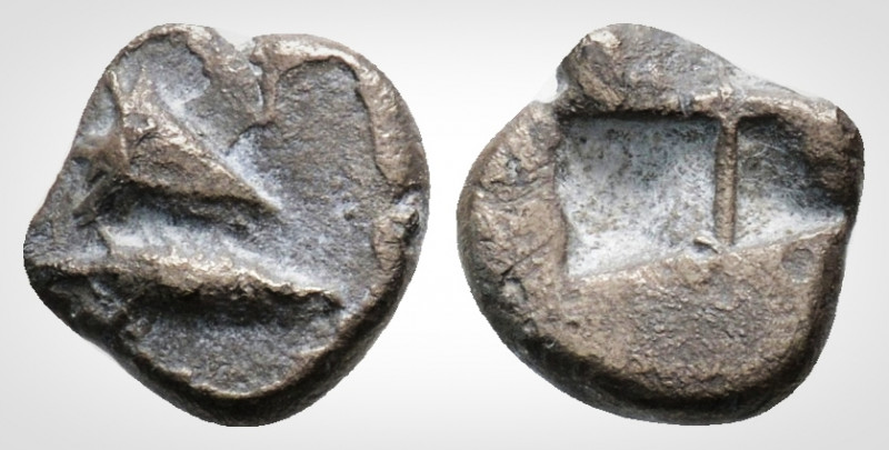 Greek
Mysia. Kyzikos. (Circa 530-500 BC)
AR Hemiobol (7,9 mm, 0.43 g,)
 Head of ...