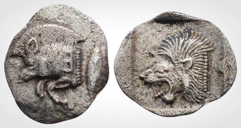 Greek
Mysia, Kyzikos (Circa 450-400 BC). AR Obol. (13,5 mm, 0,71g.).
Forepart of...
