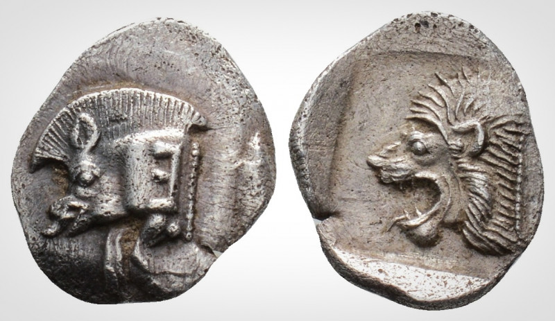 Greek
Mysia, Kyzikos (Circa 450-400 BC) 
AR Obol. (12,6 mm, 0,81). 
Forepart of ...