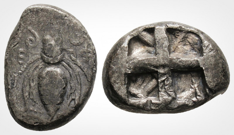 Greek
IONIA, Ephesos. (Circa 500-420 BC). 
AR Drachm (14,5 mm, 2,22 g.)
Bee with...