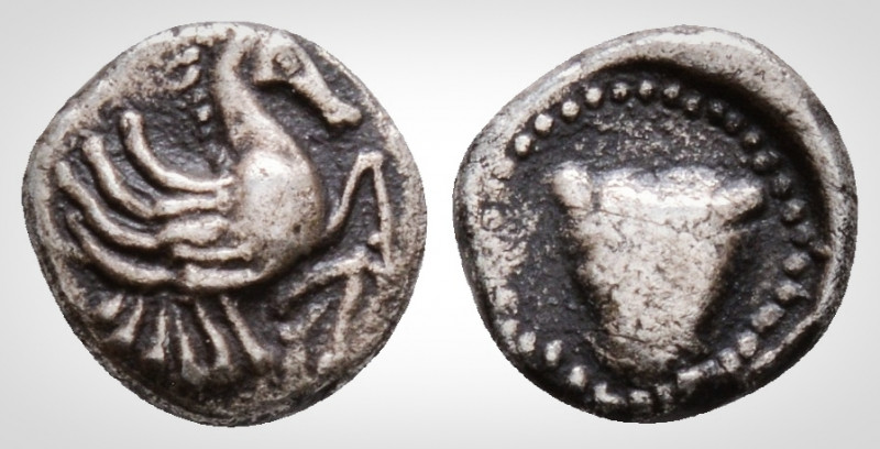Greek
Uncertain mint ( ?) (Circa 450-400 BC ?). 
AR obol (8,2 mm, 0,66 g.)
 Fore...