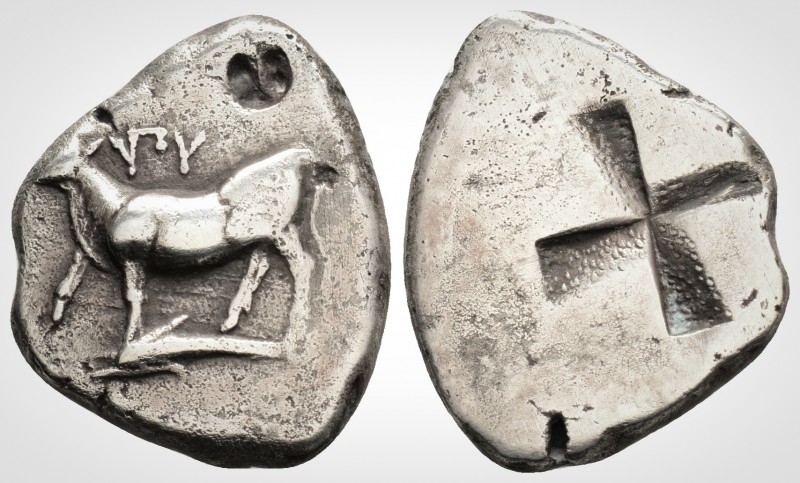 Greek
THRACE Byzantion (Circa 357-340 BC )
AR Drachm (19.9 mm, 5 g.)
Cow stan...