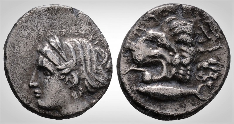 Greek
Mysia. Kyzikos. (Circa 390-341 BC).
AR Drachm. (16 mm, 2.98 g.)
Head of...