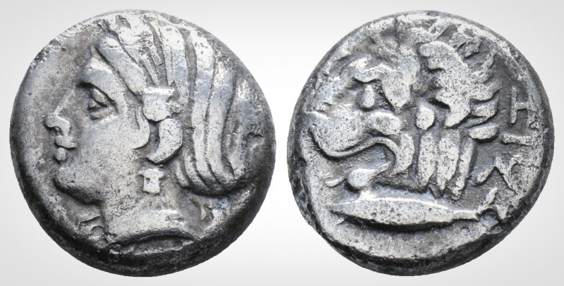 Greek
Mysia. Kyzikos. (Circa 390-341 BC). 
AR Drachm. (13.4 mm, 3.18 g.)
 ΣΩTEIP...