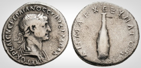 Roman Provincial
CAPPADOCIA. Caesarea. Trajan (98-117 AD). 
Didrachm (21.8 mm 6.37 g)
Obv: AYTOKP KAIC NEP TRAIANOC CEB ΓEPM ΔAK.
Laureate and draped ...