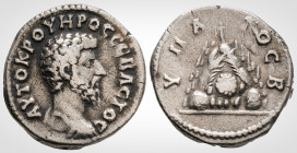 Roman Provincial
CAPPADOCIA. Caesarea. Lucius Verus (161-169 AD). 
Didrachm (21.0 mm 6.33g).
Obv: AYTOKP OYHPOC CEBACTOC.
Bareheaded and cuirassed bus...