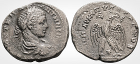 Roman Provincial
SYRIA. Seleucis and Pieria, Antioch Elagabalus (218-222. AD )
Tetradrachm (26.8 mm, 11.4 g).
Obv: AYT•K•M•A ANTWNEI[NOC], laureate he...