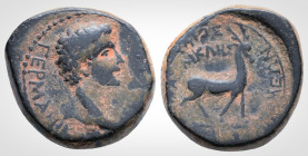 Roman Provincial
PHRYGIA. Apamea. Germanicus (Caesar, 15 BC-19 AD). 
AE Bronze (15.8 mm 3.7 g) Struck under Tiberius. Gaios Ioulios Kallikles, magistr...