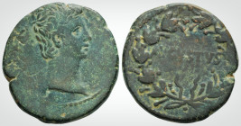 Roman Provincial
Uncertain mint, Asia Minor.Augustus (27 BC - AD 14). 
AE Bronze (25. mm 10.0 g) 
Obv: CAESAR, bare head right.
Rev: AVGVSTVS within l...
