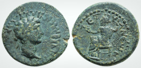 Roman Provincial
CAPPADOCIA. Tyana. Hadrian (117-138 AD). 
AE Bronze (20.3 mm 5.7 g).
Obv: ΑΥΤΟ ΚΑΙ ΤΡΑΙΑ ΑΔΡΙΑΝΟϹ ϹΕΒΑϹΤΟϹ , laureate head of Hadrian...