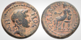 Roman Provincial Coins
PHRYGIA. Traianopolis. Pseudo-autonomous. Time of Hadrian (117-138 AD). 
AE Bronze (19.0 mm 5.9g).
Obv: ΔΗΜΟС.
Head of Demos ri...