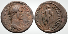 Roman Provincial
MYSIA, Kyzikos. Antoninus Pius, (138-161 AD). 
AE Bronze (28.7 mm 12.41 g).
Obv: ΑVΤ ΚΑΙ ΑΔΡΙ ΑΝΤΩΝƐΙΝΟϹ ϹƐΒ , bare-headed bust of An...