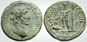 Roman Provincial
LYCAONIA, Savatra. Antoninus Pius. (138-161 AD) 
AE Bronze (27 mm 10.73 g).
Obv: ΑΥΤ ΚΑΙC ΑΔΡ ΑΝΤΩΝΙΝΟC, Laureate head right. 
Rev: C...