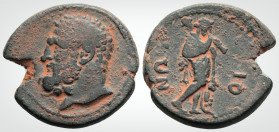 Roman Provincial
LYDIA. Maionia. Pseudo-autonomus issue. Time of Marcus Aurelius (Circa 161-180 AD). 
AE Bronze (21.9 mm 5.1 g).
Obv: Bearded head of ...
