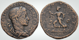 Roman Imperial
Severus Alexander (231-235 AD). Rome. 
Sestertius AE Bronze ( 30.5 mm 18 g).
Obv:IMP CAES M AVR SEV ALEXANDER AVG, laureate, draped bus...