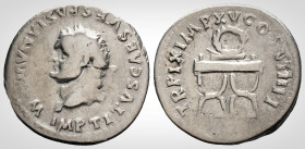 Roman Imperial
TITUS ( 79-81 AD ). Rome
Denarius Silver (18.6 mm 3.1 g) 
Obv: IMP TITVS CAES VESPASIAN AVG PM, laureate head left. 
Rev: TRP IX IMP XV...