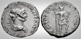 Roman Imperial
TRAJAN ( 98-117 AD ). Rome
Denarius silver (18.9 mm 2.8 g) 
Obv: IMP CAES NER TRAIANO OPTIMO AVG GER DAC, Laureate bust right. 
Rev: PM...