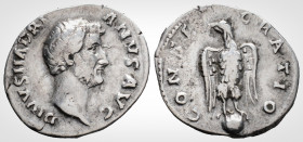 Roman Imperial
DIVUS HADRIAN after AD 138 Struck under Antoninus Pius, Rome.
Denarius Silver (18,6 mm 2.9 g) 
Obv: DIVVS HADRIANVS AVG, Laureate head ...